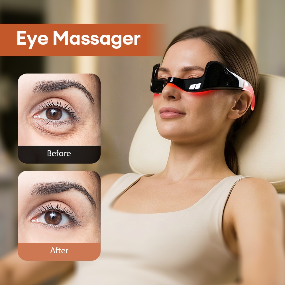 Light Therapy Glasses - جهاز تدليك العين الكهربائي بالعلاج الضوئي