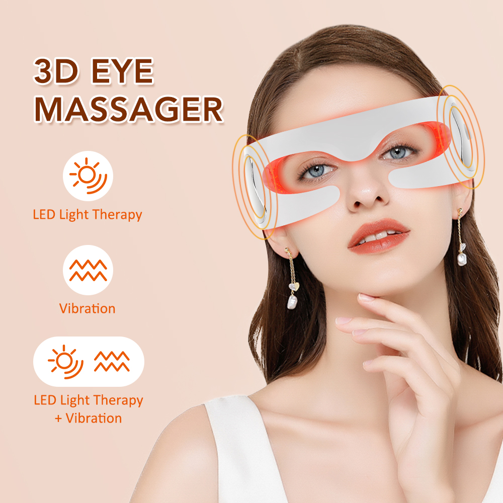 Light Therapy Glasses - مدلك العين الكهربائي المضاد للتجاعيد الشيخوخة