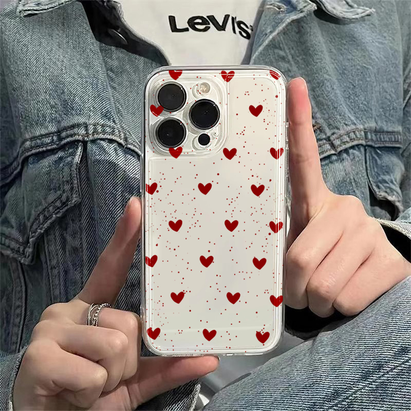 جراب هاتف شفاف بتصميم قلب بسيط - مراجعة Xiaomi Redmi Note 14 وسعره