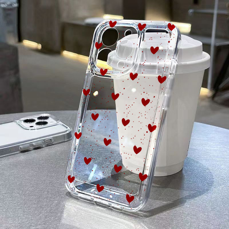 جراب هاتف شفاف بتصميم قلب بسيط - مراجعة Xiaomi Redmi Note 14 وسعره