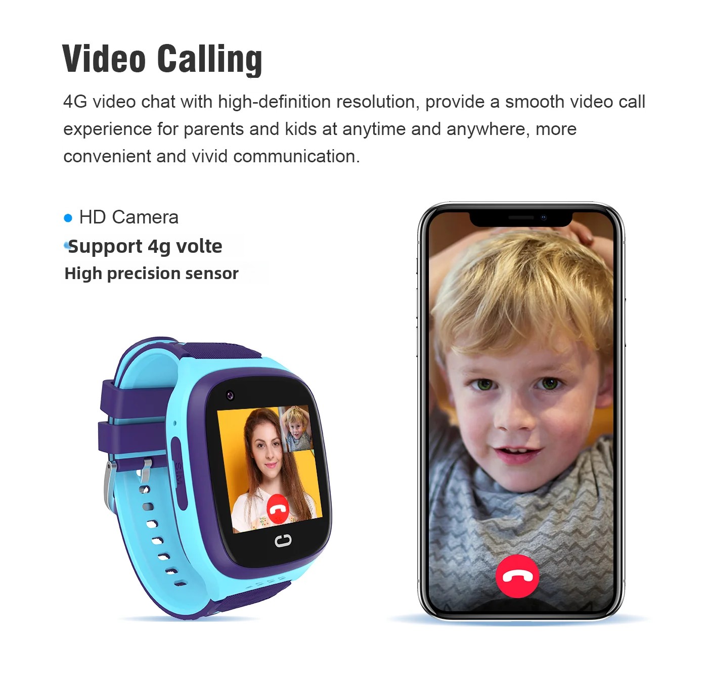 4G الاطفال Smartwatch SOS مقاو - مراجعة Fall Detection Watch وسعره