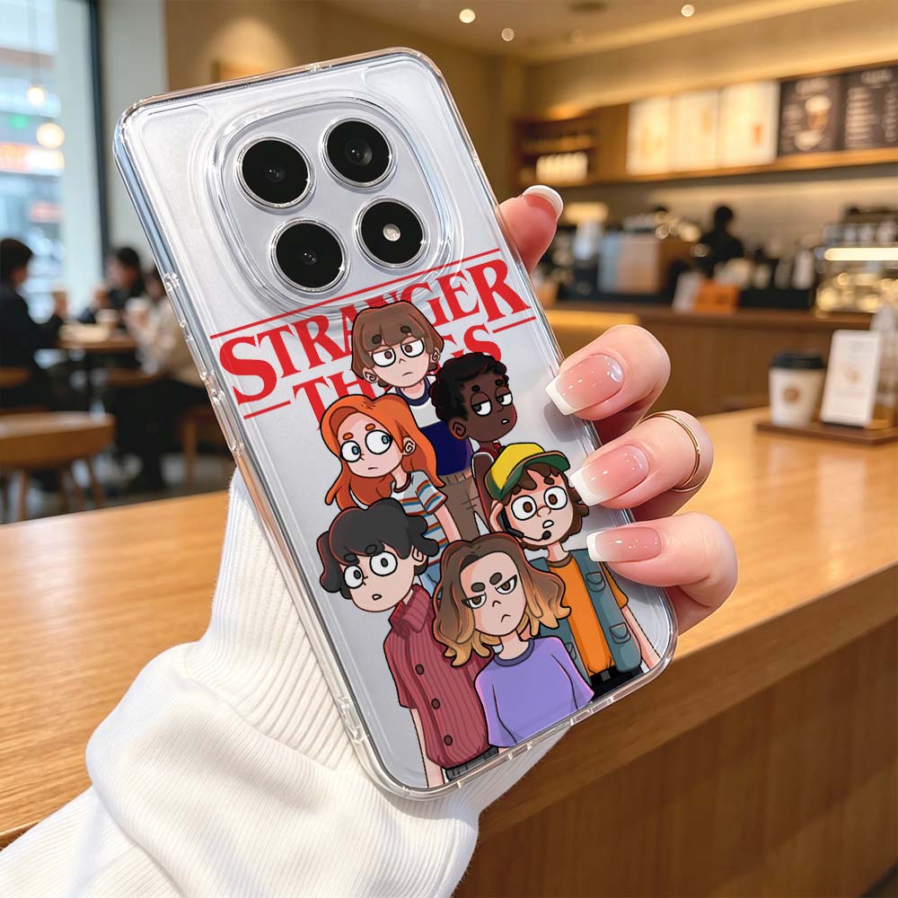 غطاء كرتوني من مسلسل Stranger  - مراجعة Xiaomi Redmi Note 14 وسعره